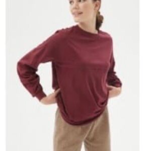 urban outfitters urban renewal eco knit slouchy long sleeve tee